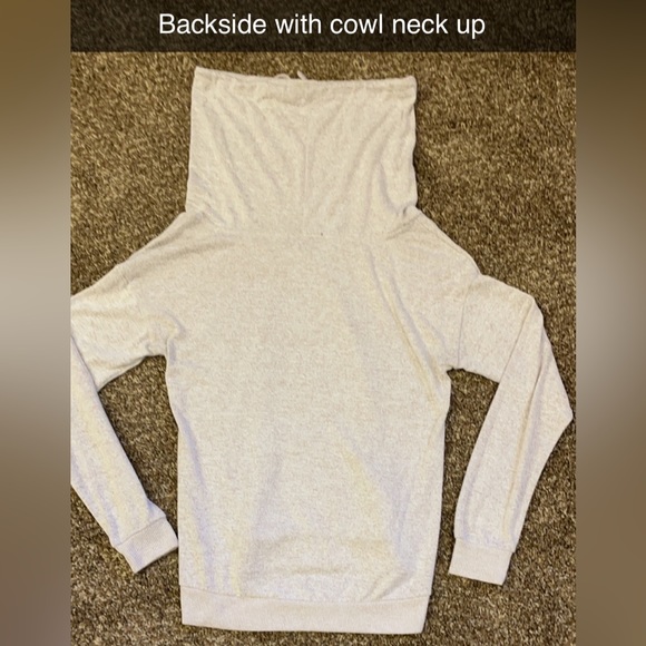 INSPIRED HEARTS Cowl Neck Lightweight Tunic Sweater - Picture 3 of 5